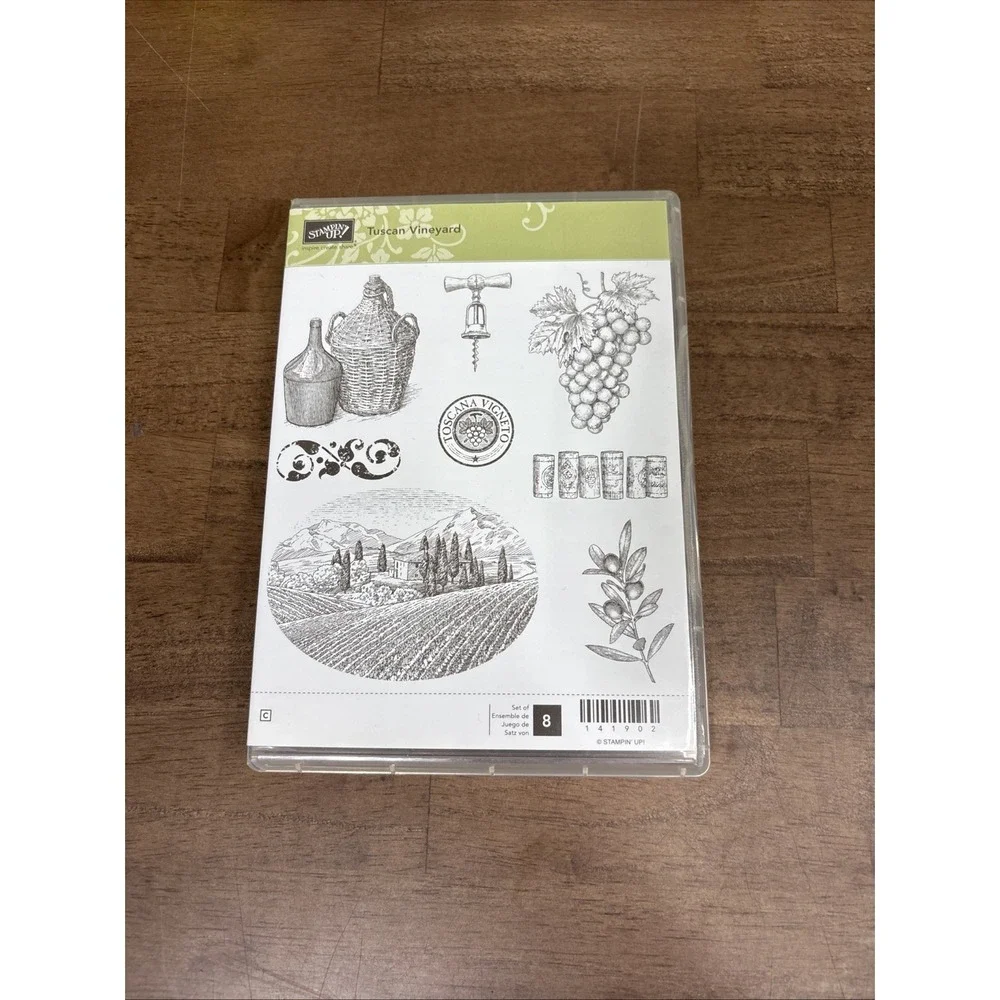 Stampin' Up! Tuscan Vineyard Stamp Set 141902 Cling Set of 8